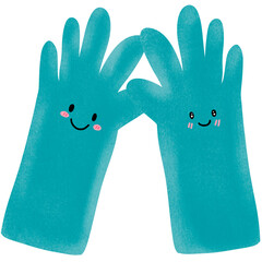 medical gloves cartoon