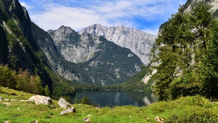 Fototapeta na wymiar Hintersee Berchtesgaden 