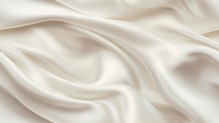 Smooth satin ivory textile cloth texture