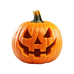 Obraz premium Haunted Pumpkin, Spooky Jack-o'-Lantern, Halloween pumpkins on transparent background.