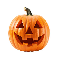 Haunted Pumpkin, Spooky Jack-o'-Lantern, Halloween pumpkins on transparent background.