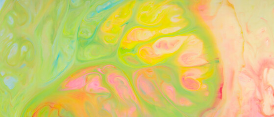 Creative Fluid Art: Multicolored Swirls in Motion, Abstract Background for Wallpaper Design