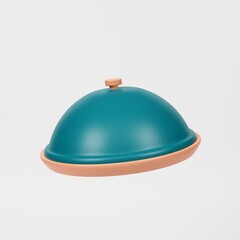 food cover icon 3d render