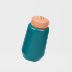 Salt bottle icon 3d render
