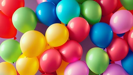 Colorful balloons background 