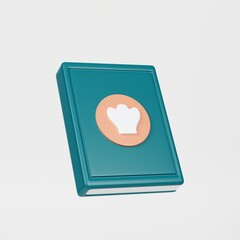Kitchen Book icon 3d render
