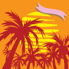 Fototapeta na wymiar mountain coconut palm island map view garden