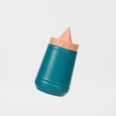 3d render soy sauce bottle
