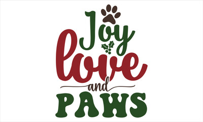 Fototapeta premium Christmas Dog SVG Design Template