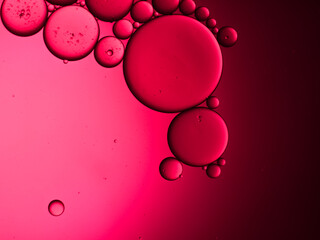 pastel artistic of oil drop floating on the water