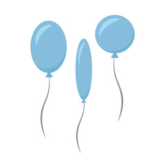 Blue or Pink? Decorative element for baby shower design. Gender reveal party card, banner, vector element design