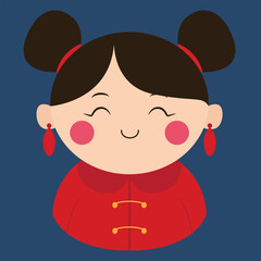 Chinese New Year Icon. Lunar New Year cute simple icon