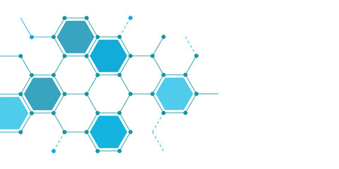 Hexagon geometric pattern texture, crystal background, abstract background with simple hexagonal elements, creative concept technology or science design – stock vector