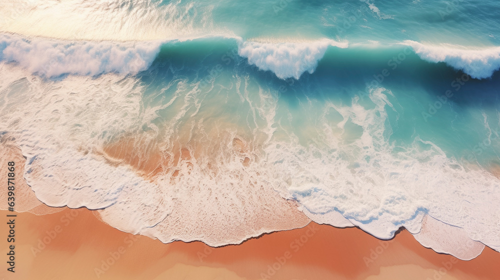 Poster drone photo of south africa beaches during the afternoon