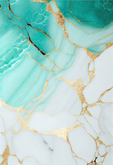 Fototapeta premium Abstract background smooth mint marble with Generative AI