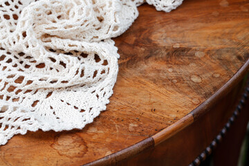 Beautiful white french lace. Fabric for wedding dress.