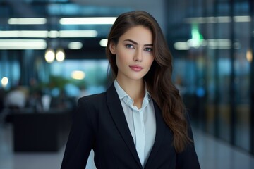 Beautiful businesswoman in the office