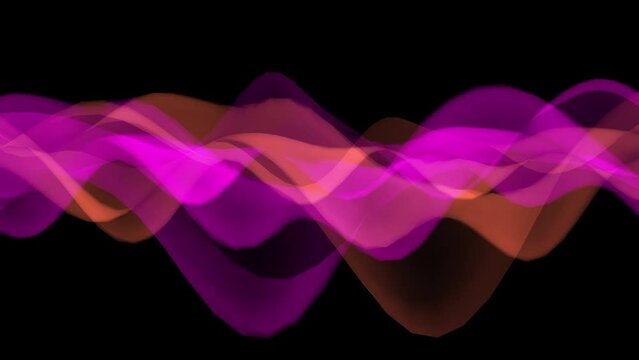 Abstract colorful wave line background. colorful ink and smoke waves motion line.