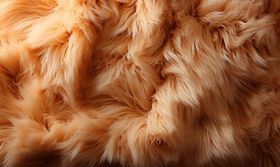 Texture background, plush fur in brown and beige.