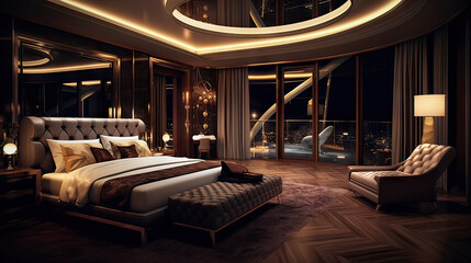 luxury hotel room