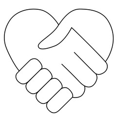 handshake icon vector illustration