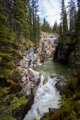 Summer landscape in Maligne Canyon, Jasper National Park, Canada