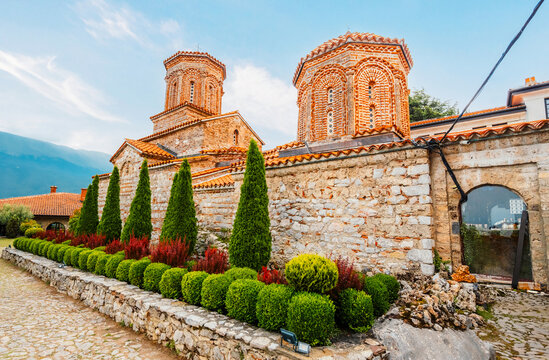 The monastery of Saint Naum on north Macedonia, ohrid lake