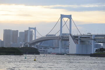 rainbow bridge in tokyo, Japan - 639888661