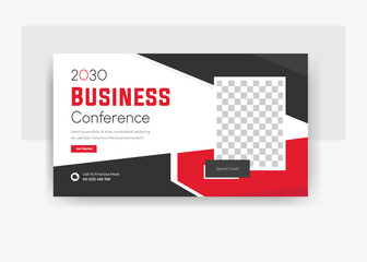 2030 business conference YouTube thumbnail design 
