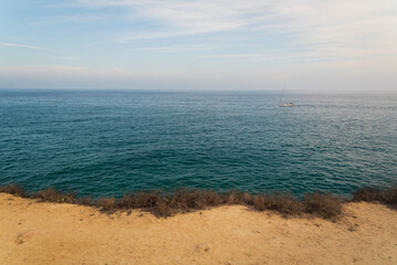 Fototapeta na wymiar Tarragona coastline in Spain nobody