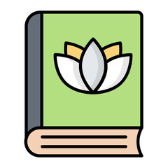 Wellness Book Line Color Icon
