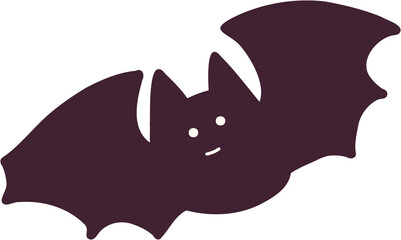 	freehand drawing of halloween bat.