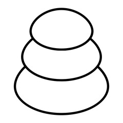 Hot Stones Outline Icon