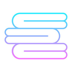 Fototapeta premium Towels Gradient Icon