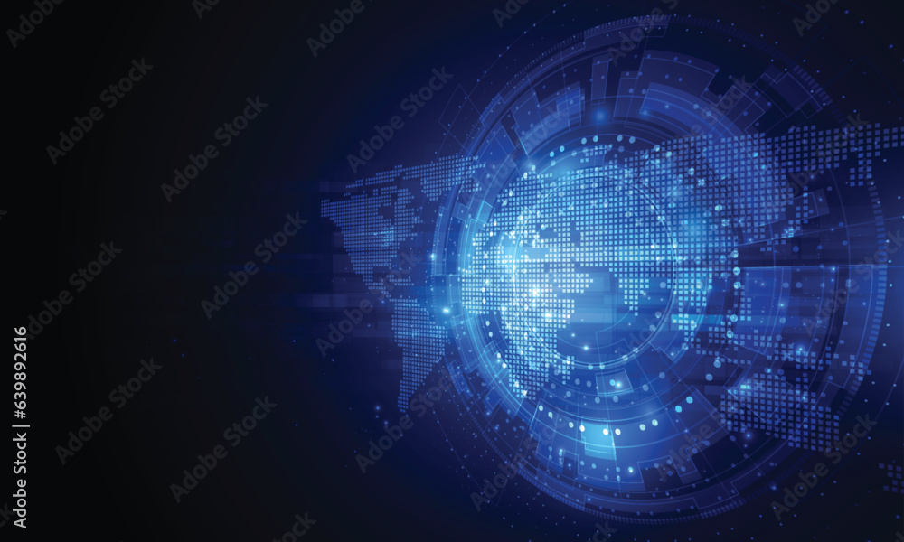 Poster metaverse, virtual reality, augmented reality and blockchain technology, user interface 3d experienc