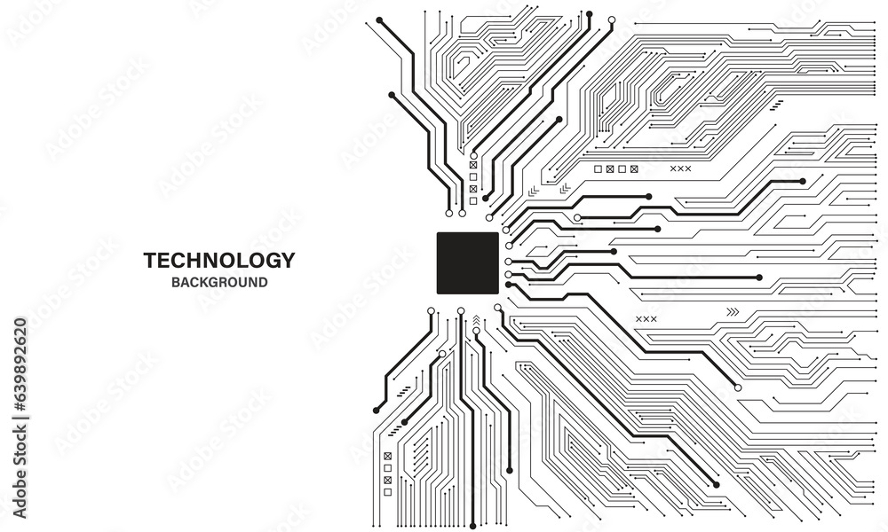Poster circuit board. technology background. central computer processors cpu concept. motherboard digital c