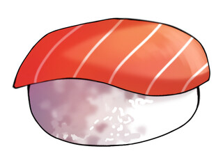 Japanese food cuisine - salmon sushi 