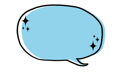 シンプルでかわいい吹き出し