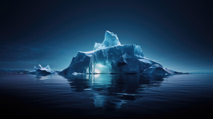  iceberg in polar regions global warming and Climate change concept