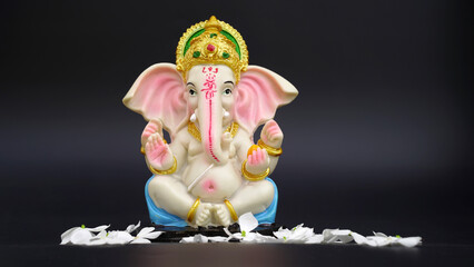 Lord Ganesha with pink background, Celebrate Hindu God Ganesha Ganesh festival