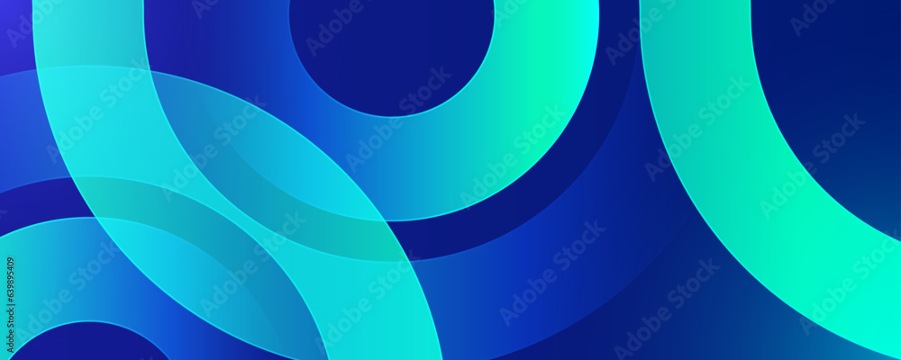 Canvas Prints blue abstract background with glowing geometric shape. modern blue gradient circle. minimal geometri