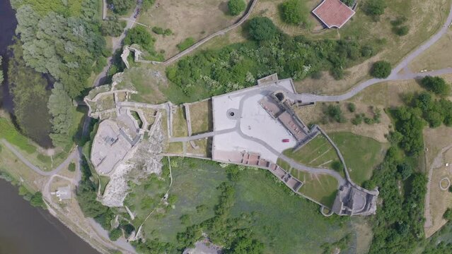 The ruins of Devin castle near Bratislava, Slovakia