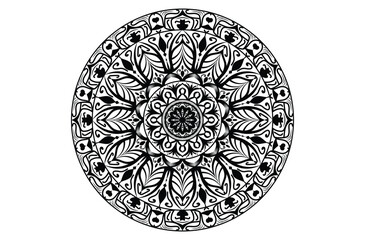 Circular mandala design, Mandala. Round Ornament Pattern, Vector mandala design.