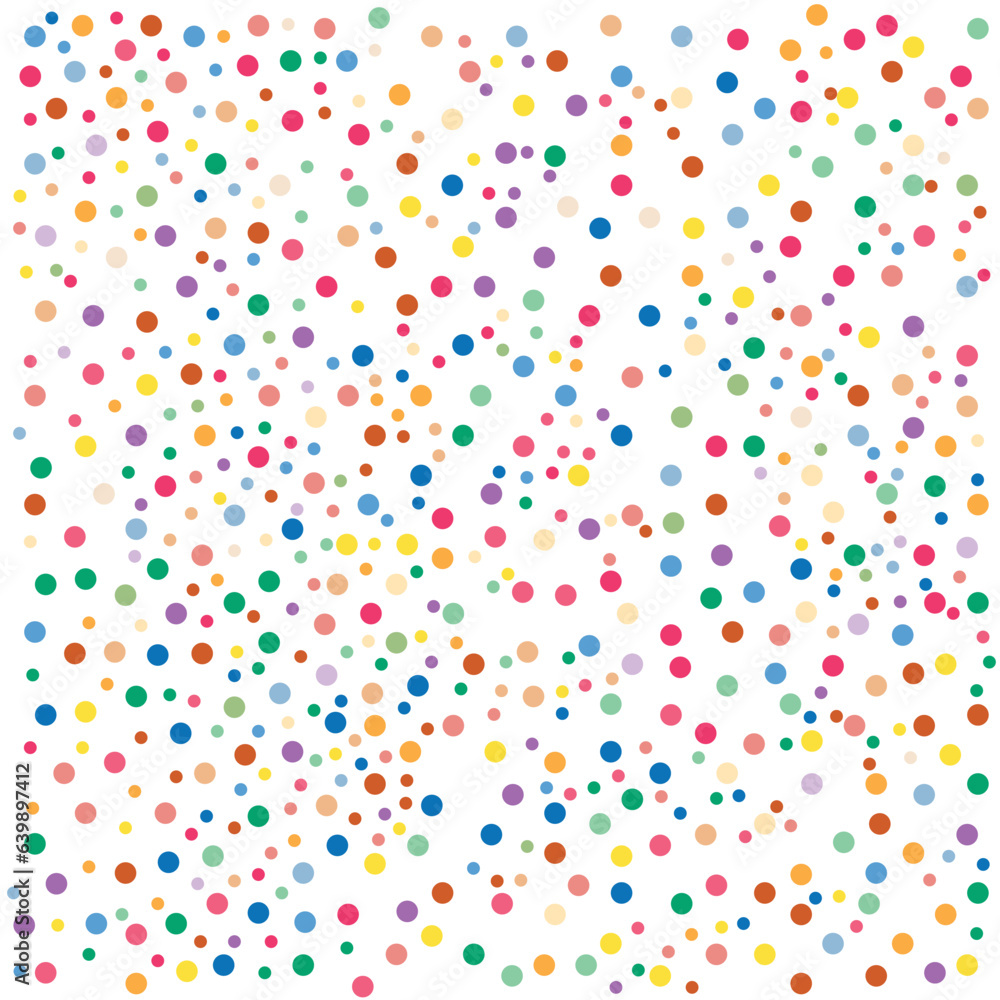 Aufkleber random colorful small polka dot seamless pattern background retro vintage vector design