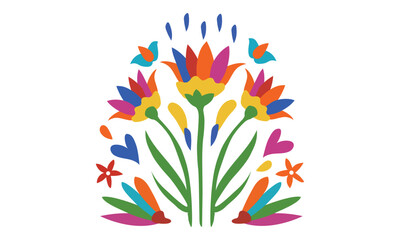 Set of different beautiful bouquets with garden and wild flowers vector flat illustration. Collection of various blooming plants with stems and leaves isolated on white. Floral decoration or gift