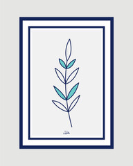 vector hand drawn flat design boho wall art set