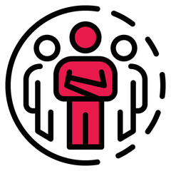 human resources icon line color