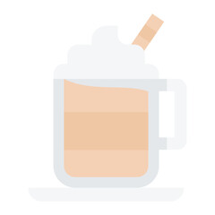 Cappuccino Flat Icon