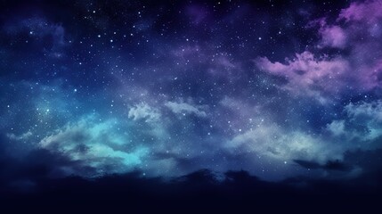 Midnight Sky A Dramatic Background in Shades of Dark Blue and Purple