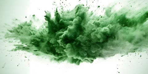 Poster abstract green dust slpash background © Jūlija